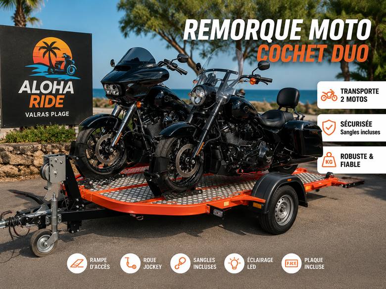 Location de remorque porte-moto à Valras-Plage photo